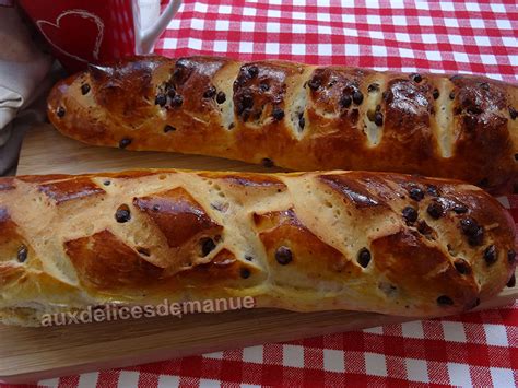 Recette Baguettes Viennoises Aux P Pites De Chocolat Facile Rapide