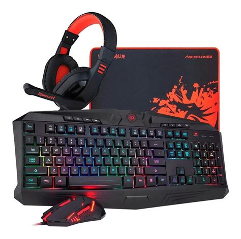 Kit Gamer Redragon S101 BA Mouse Teclado Pad Headset