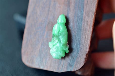 China Grade A Natural Jade Jadeite Pendant Certified Green Etsy