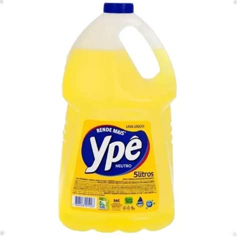 Detergente Liquido Ype Lava Louças 5 Litros MercadoLivre