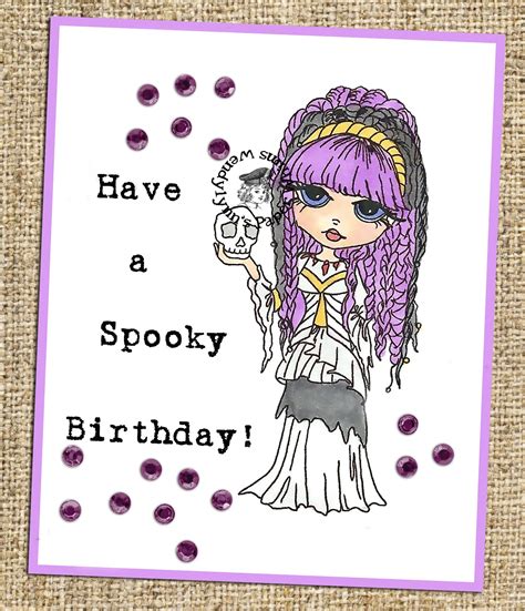 Wendylynn's Paper Whims: Spooky Birthday Card