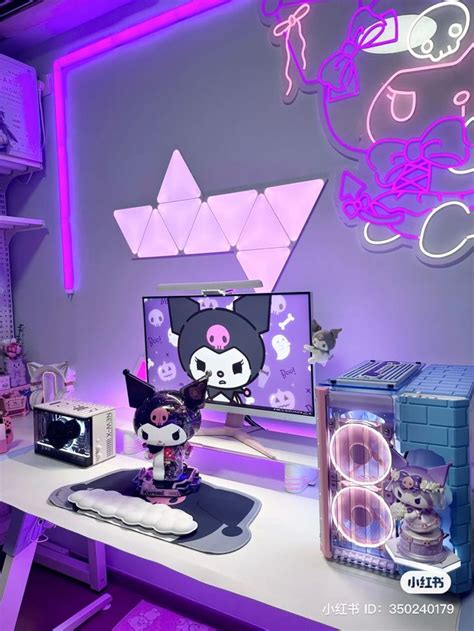 Sanrio Kuromi Gaming Setup Video Game Room Design Kawaii Room Ideas