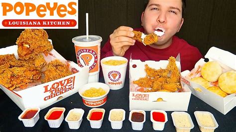 Popeyes Chicken • Mukbang Youtube