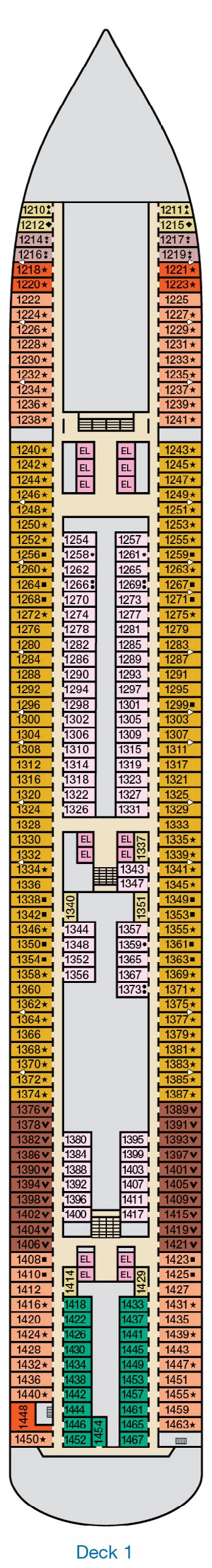 Carnival Breeze Deck Plans Cruiseind