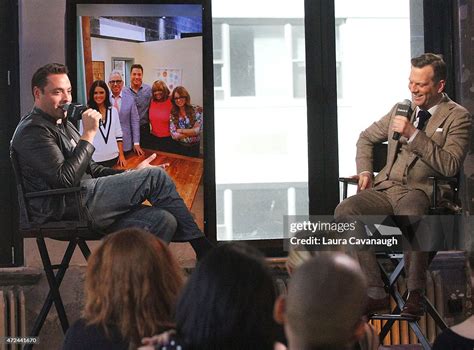 Jeff Mauro Is Interviewed By Brian Balthazar At The Aol Build Speaker