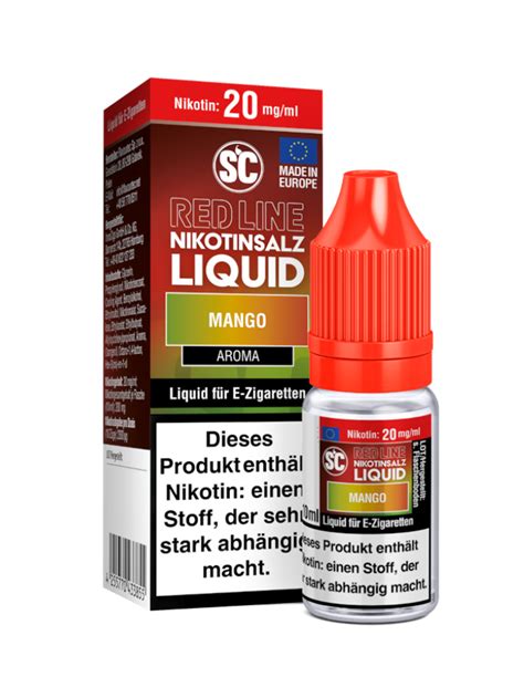 Sc Liquids Red Line Mango Nikotinsalz Liquid Ml