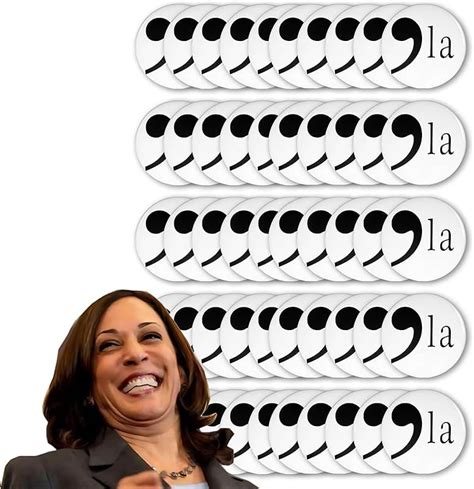 Kamala Harris 2024 Button Comma La Pin Badge Support Kamala For