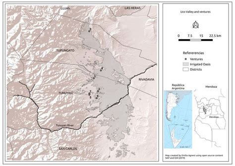 Map of the Uco Valley. | Download Scientific Diagram