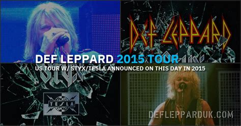 Years Ago Def Leppard Announce Us Tour With Styx Tesla