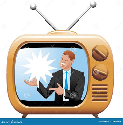 TV spot stock vector. Illustration of marketing, isolated - 9298640