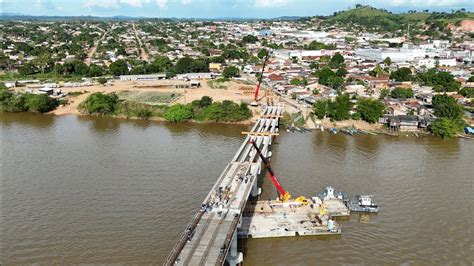 Veja como está o andamento da ponte sobre o rio fresco em São Félix do