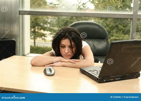 Tired At Work Stock Photo Image Of Posture Worried Tired 253846