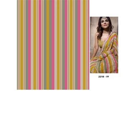 Polyester New Satin Jari Digital Printed Fabric Multicolour At Rs 120