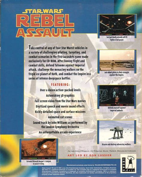 Star Wars: Rebel Assault (1993) box cover art - MobyGames