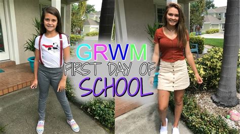 Grwm First Day Of School Back To School Morning Routine Youtube