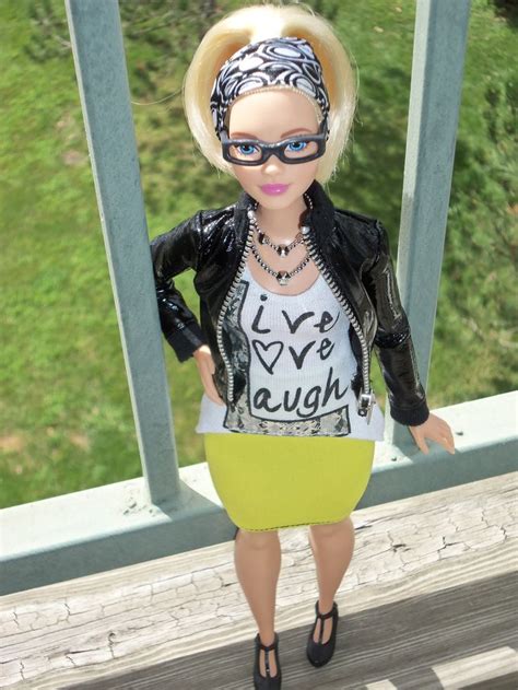 Barbie Fashionista Blonde Curvy Barbie Ooak Style By Aneka Barbie Dolls Barbie Fashion