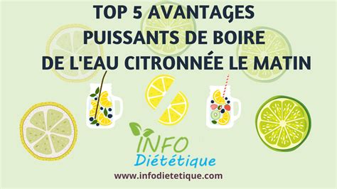 Top Avantages Puissants De Boire De L Eau Citronn E Le Matin Info