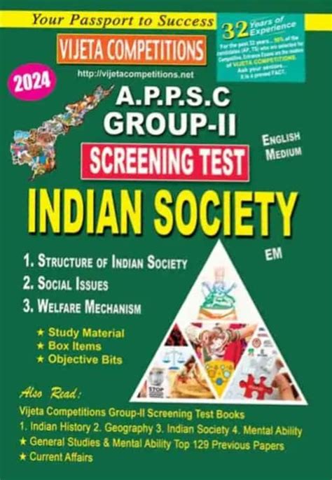 APPSC Group II Screening Test Indian Society English Medium Aug 2023Ed