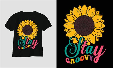 Wavy Retro Groovy T Shirt Design Vector Graphic Design T Shirt Mag