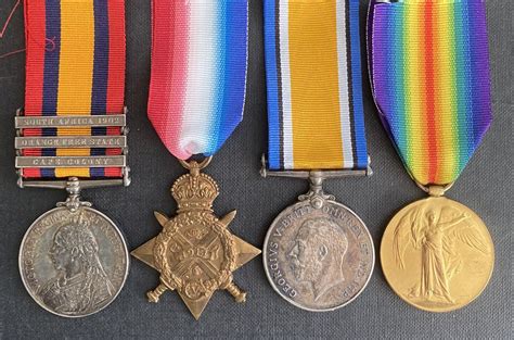 QSA 1914 Star Trio W Cosser Worcestershire Medal Service Ltd