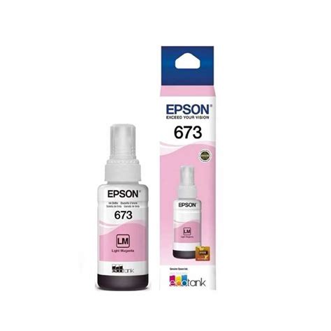 Botella De Tinta Epson 673 T673620 Color Magenta Claro 70 Ml Para