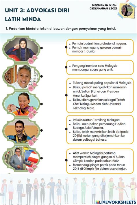 Hala Tuju Dan Kerjaya Worksheet Live Worksheets