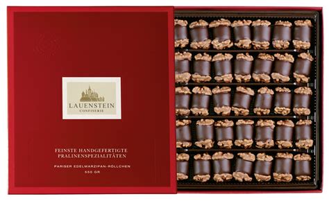 Lauenstein Confiserie Sortenreine Spezialitäten Edelmarzipan Röllchen