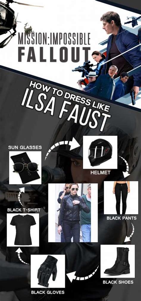 Ilsa Faust Outfits throughout The Mission Impossible Series - USA Jacket