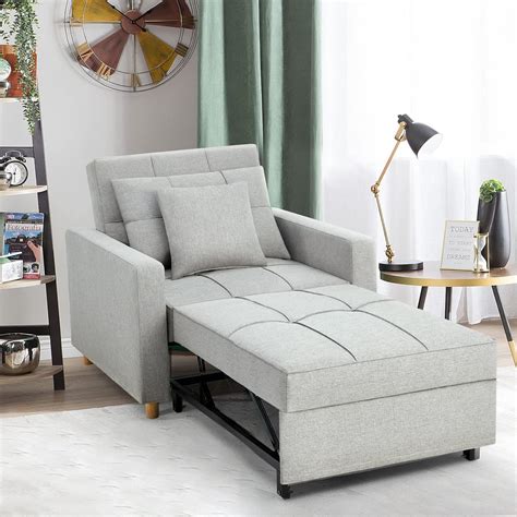 Yodolla In Sofa Bed Chair Single Sleeper Chair Bed With Adjust