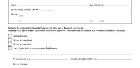 Self Declaration Of Income Pdf Form Formspal