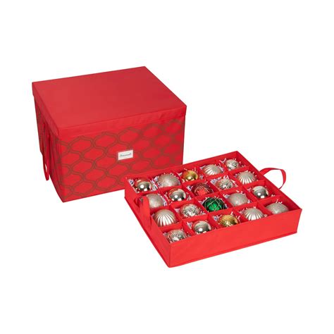 Simplify Red 60ct. Ornament Storage Box | Michaels