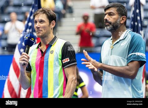 Matthew Ebden Of Australia Runner Up With Rohan Bopanna Speaks During