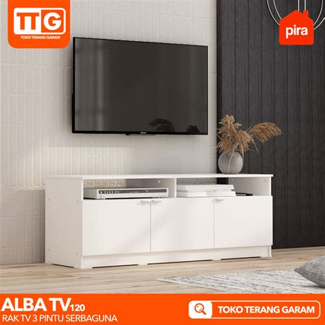 Jual Pira Rak Meja Tv Serbaguna Minimalis Murah Pintu Cm Alba