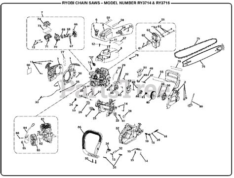 Ryobi Ry3716 Parts Diagram - diagramwirings