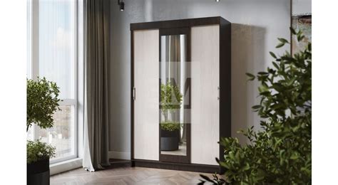 Шкаф купе Бася 130х200, Венге-Дуб трехдверный купить недорого с ...