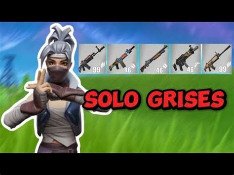 Ganando Solo Con Armas Grises Fortnite Youtube