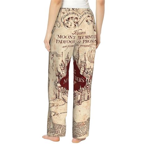 Womens Harry Potter Map Pajama Pants Sleepwear Lounge Yoga Pants