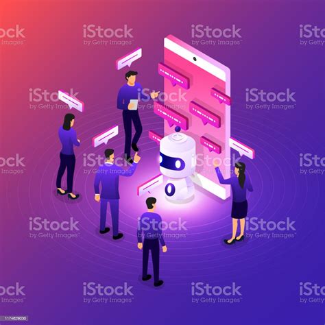 Isometric Chatbot Technology Stock Illustration Download Image Now Artificial Intelligence