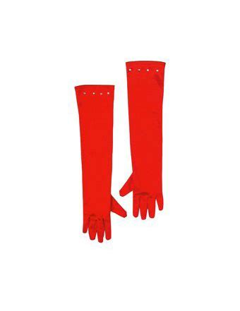 Guantes Rojos Largos Para Ni A Accesorios Y Disfraces Originales