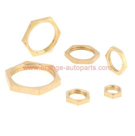 China Manufacturer Brass Hex Lock Nut Female Thread Pipe Fittings M10 1