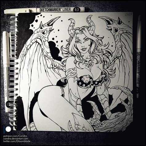 Sketchbook Hellwitch SFW By Candra Hentai Foundry
