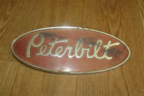 Peterbilt Hood Emblem Chrome 20 16498 Truck S16d0017 For Sale Online