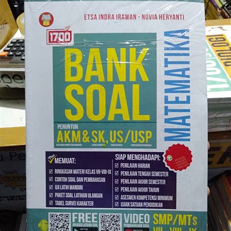 Jual BUKU 1700 BANK SOAL BIMBINGAN PEMANTAPAN MATEMATIKA UNTUK SMP