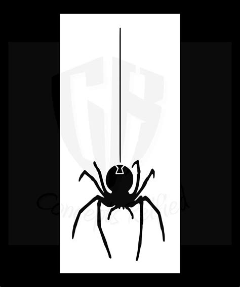 Black Widow Spider Stencil Widow Decal Creepy Proefje Aa07 Spinnen Insecten Spinnenweb