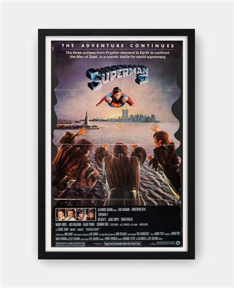 Superman II: The Adventure Continues (1980) Movie Poster - The Curious Desk