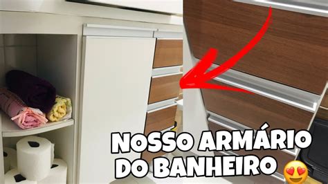 NOSSO ARMARIO DO BANHEIRO FICOU PRONTO LAVEI O BANHEIRO FIZ MARIA