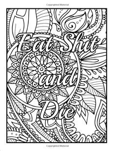 Amazon Calm The Fuck Down And Color An Adult Coloring Book With Swear Words Sweary