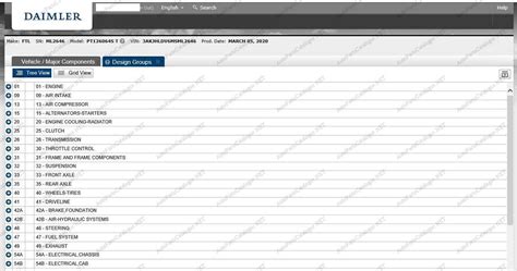 Freightliner Daimler Trucks PartsPro [2025] Online Parts Catalog