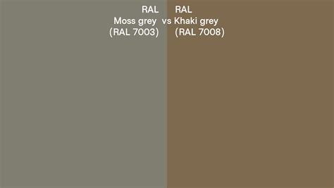 Ral Moss Grey Vs Khaki Grey Side By Side Comparison