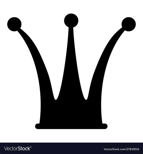 Crown Icon Royal Luxury Symbol King Queen Vector Image